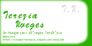terezia uveges business card